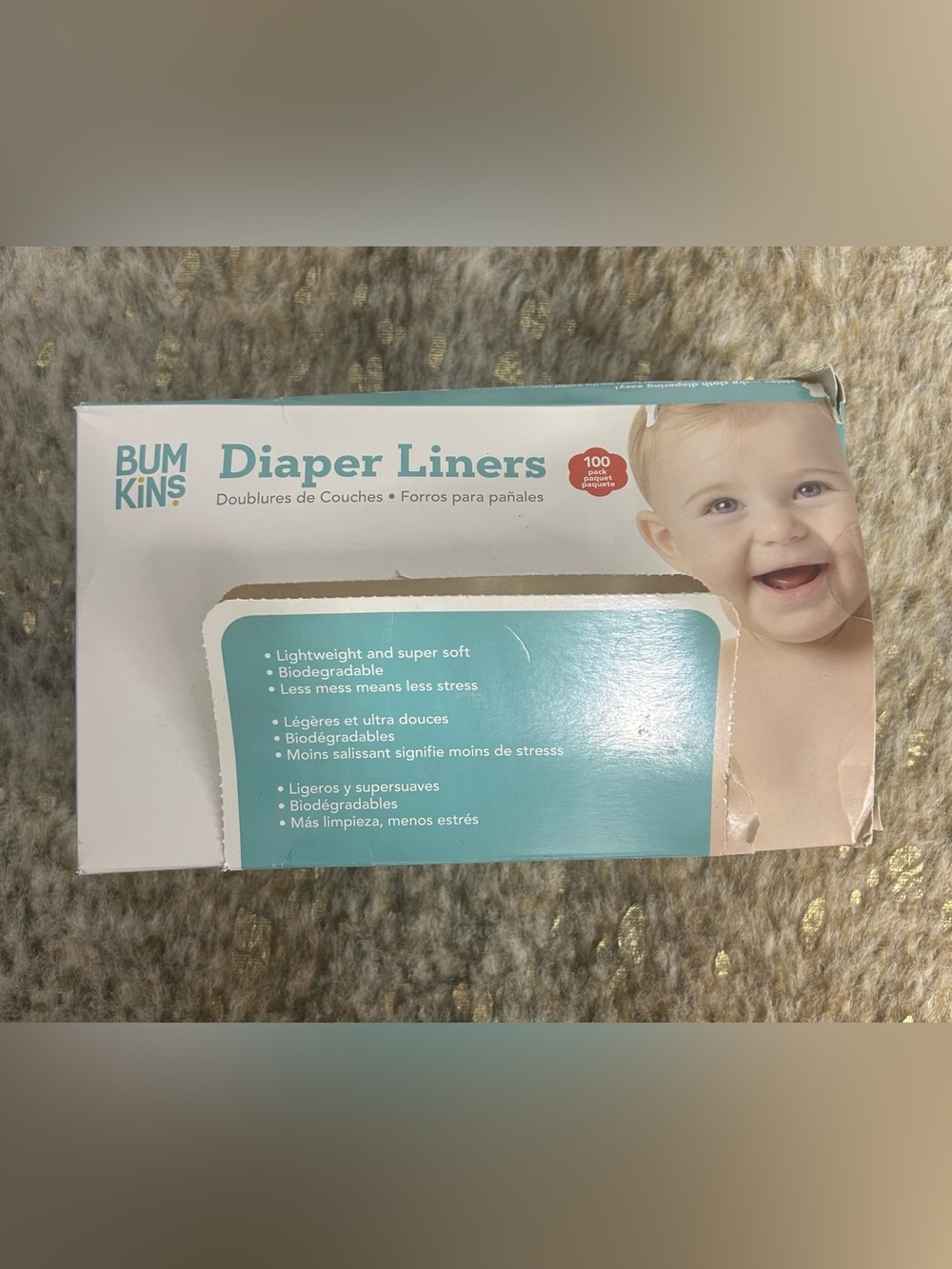 5 for $25🔥BUM Kins Diaper Liners for Cloth Diapers- Opened